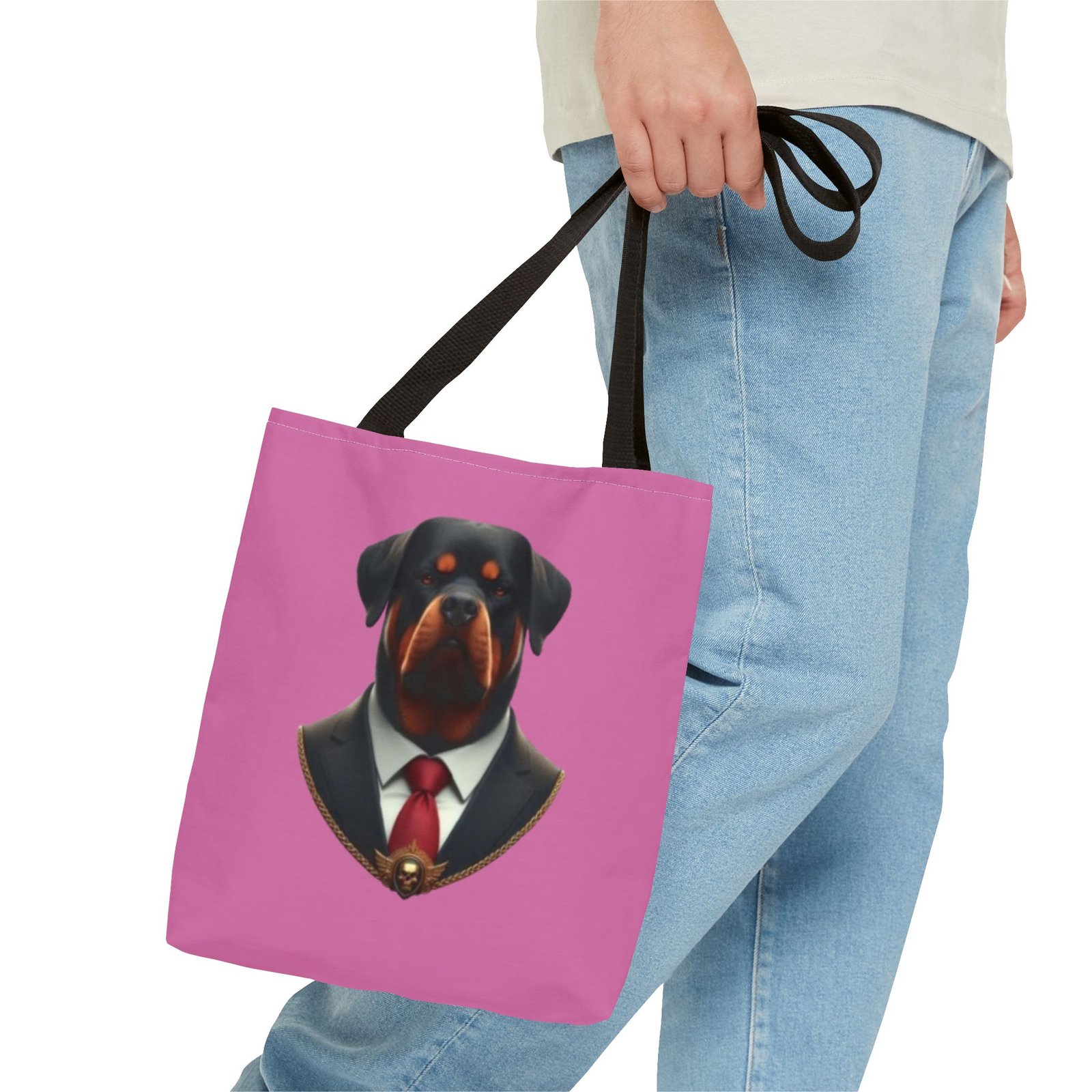 Rottweiler Dog Tote Bag - Stylish Dog Lover's Accessory - Image 3