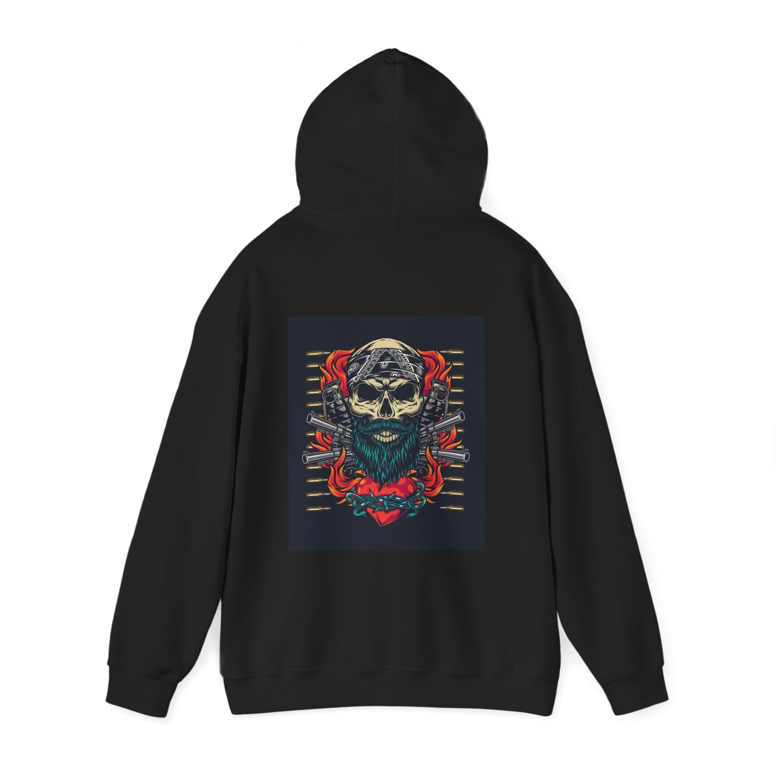 Skull Tattoo Unisex Heavy Blend™ Hooded Sweatshirt - Image 11