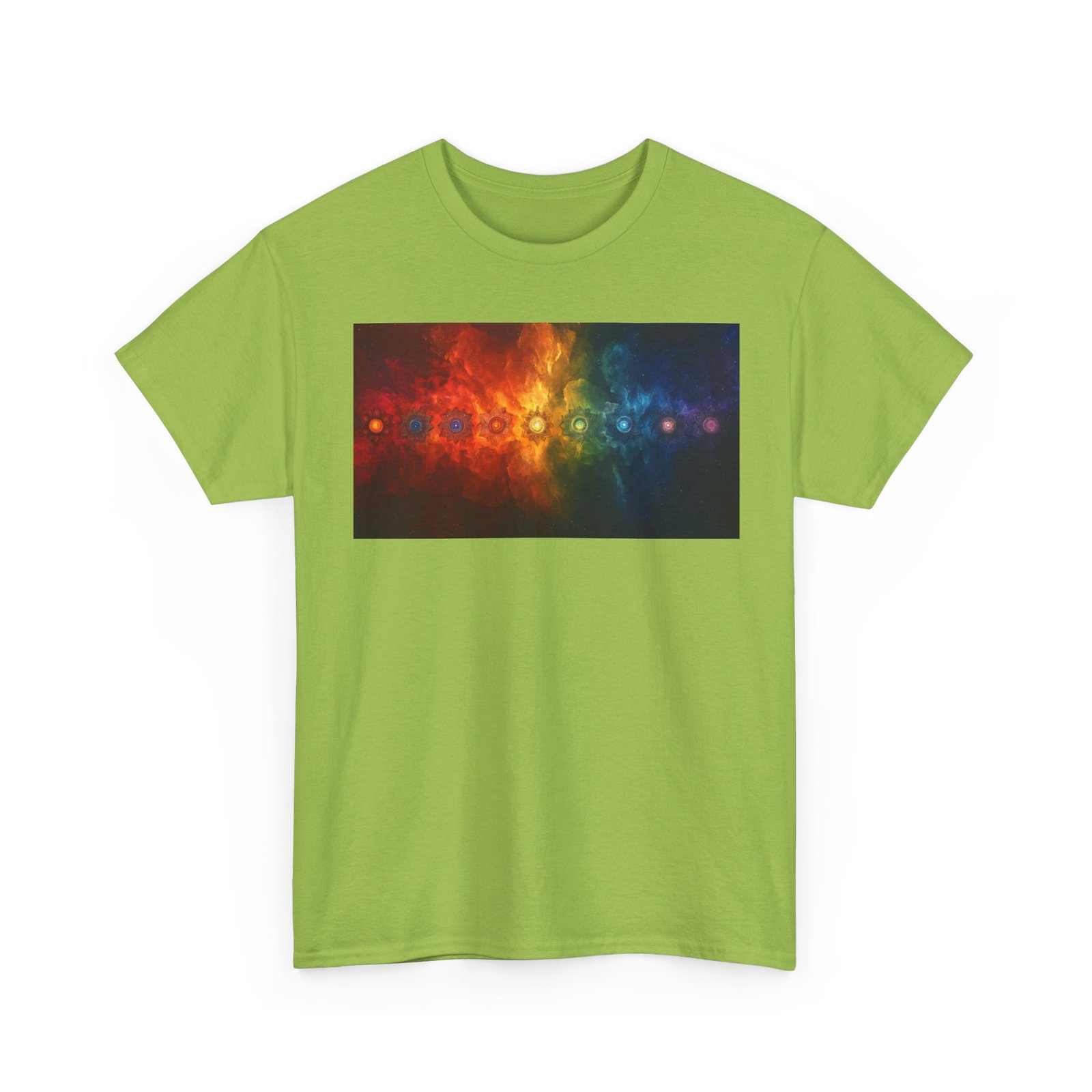 Chakras Yoga Unisex Heavy Cotton Tee - Image 43