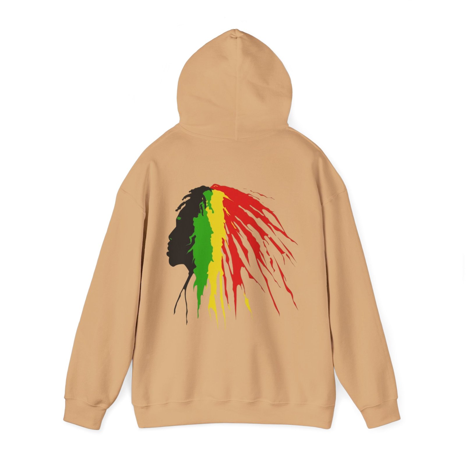 Quote Rasta Reggae Jamaica Hoodie Unisex Heavy Blend™ Hooded Sweatshirt 08 - Image 23
