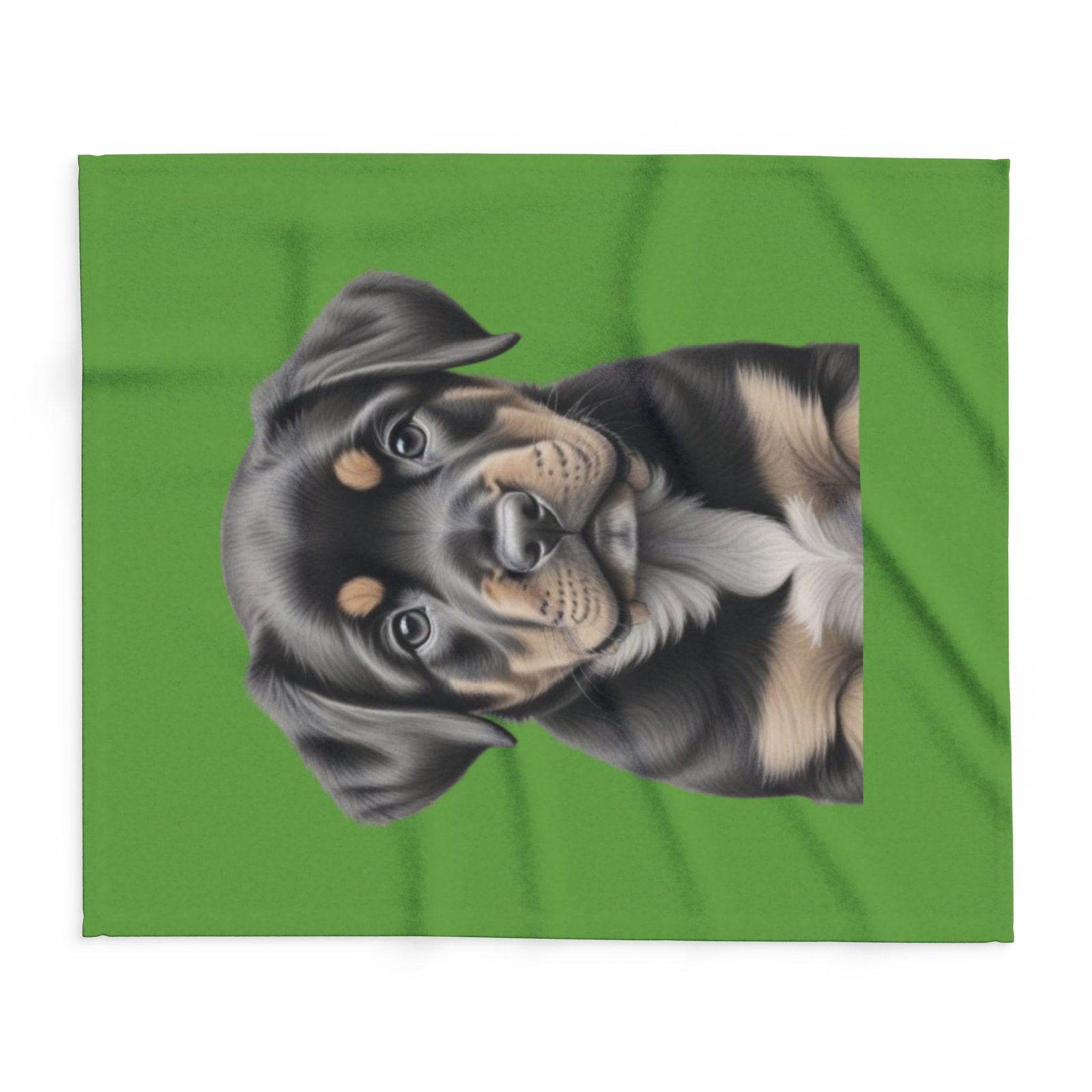 Rottweiller Puppy Arctic Fleece Blanket 71 - Image 6
