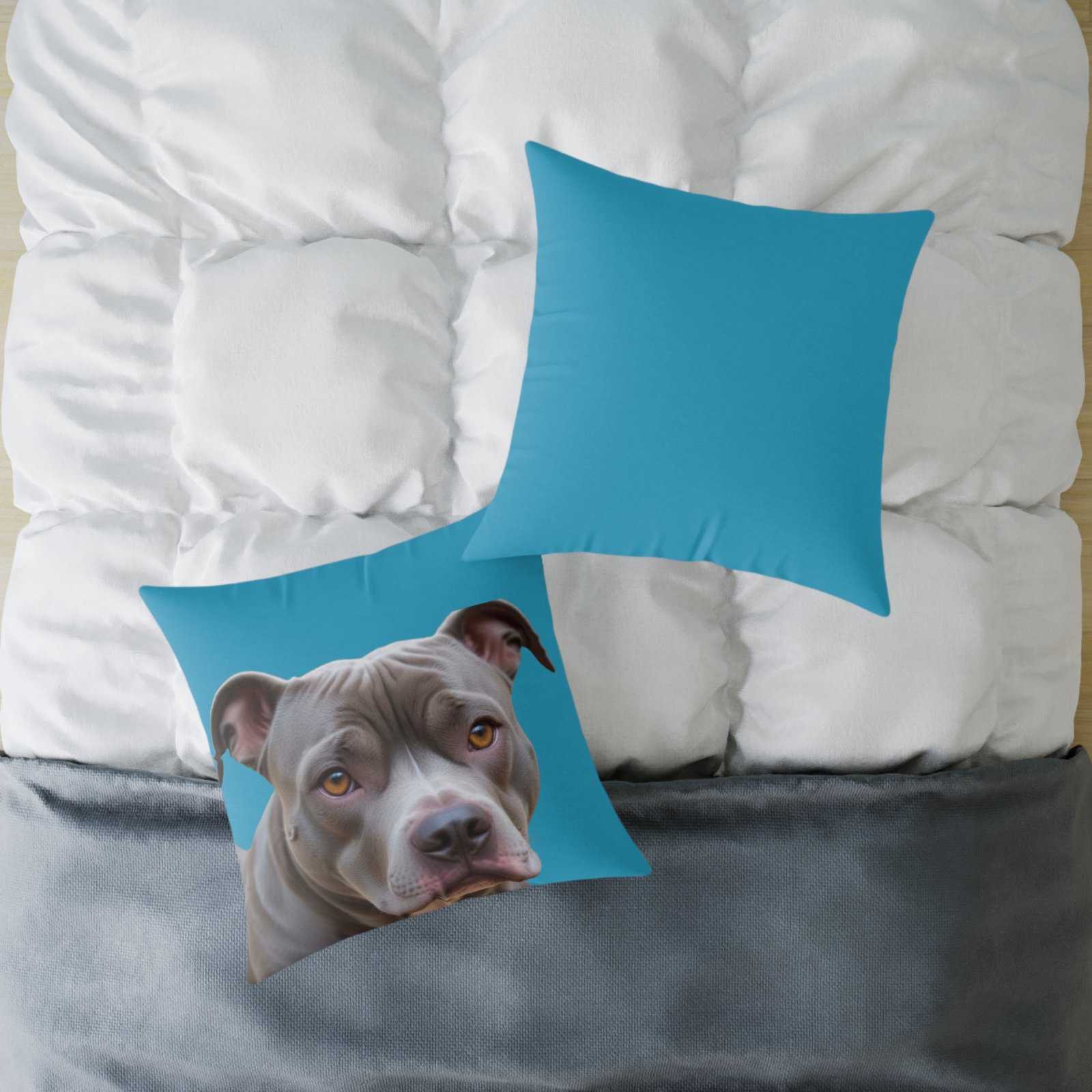 Staffordshire Bull Terrier Square Poly Canvas Pillow - Image 16