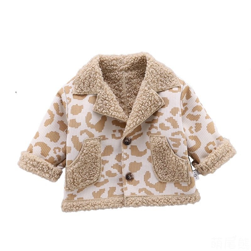 Boys and girls foreign style fur coat warm jacket - Image 5