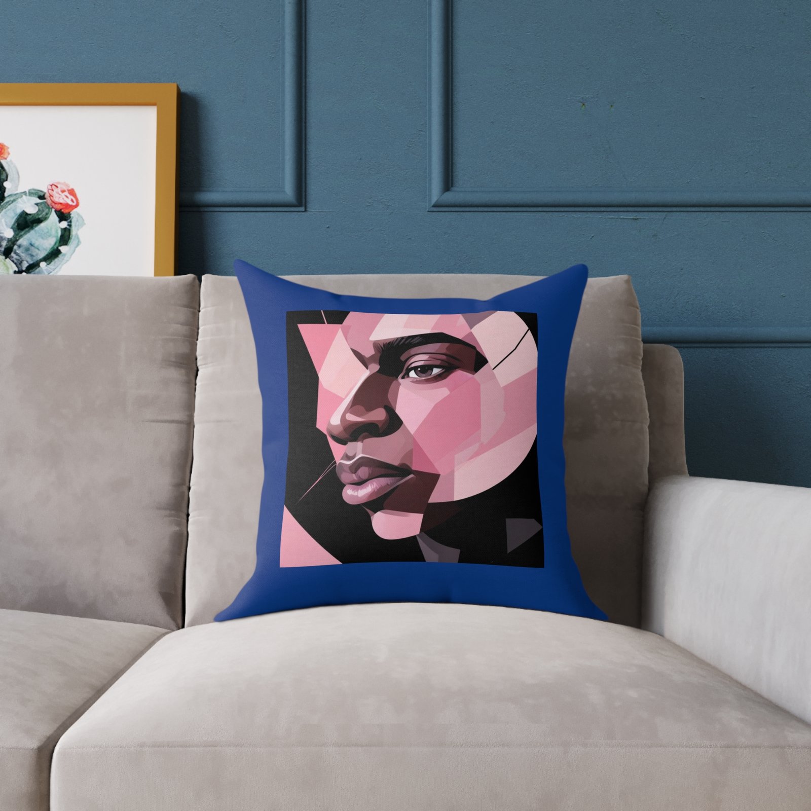 Abstract Square Poly Canvas Pillow - Image 7