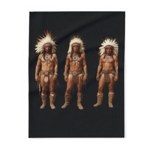 Red Indian Arctic Fleece Blanket