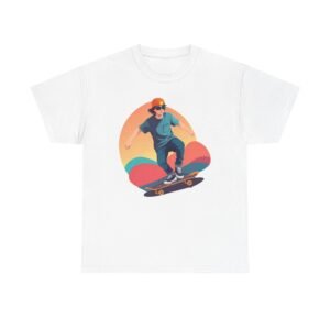 Skateboard Unisex Heavy Cotton Tee