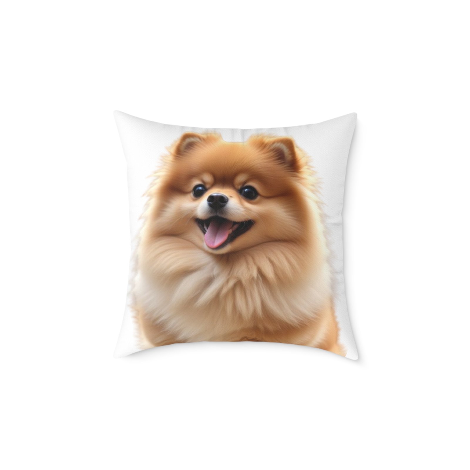 Pomeranian Dog Square Poly Canvas Pillow - Image 9
