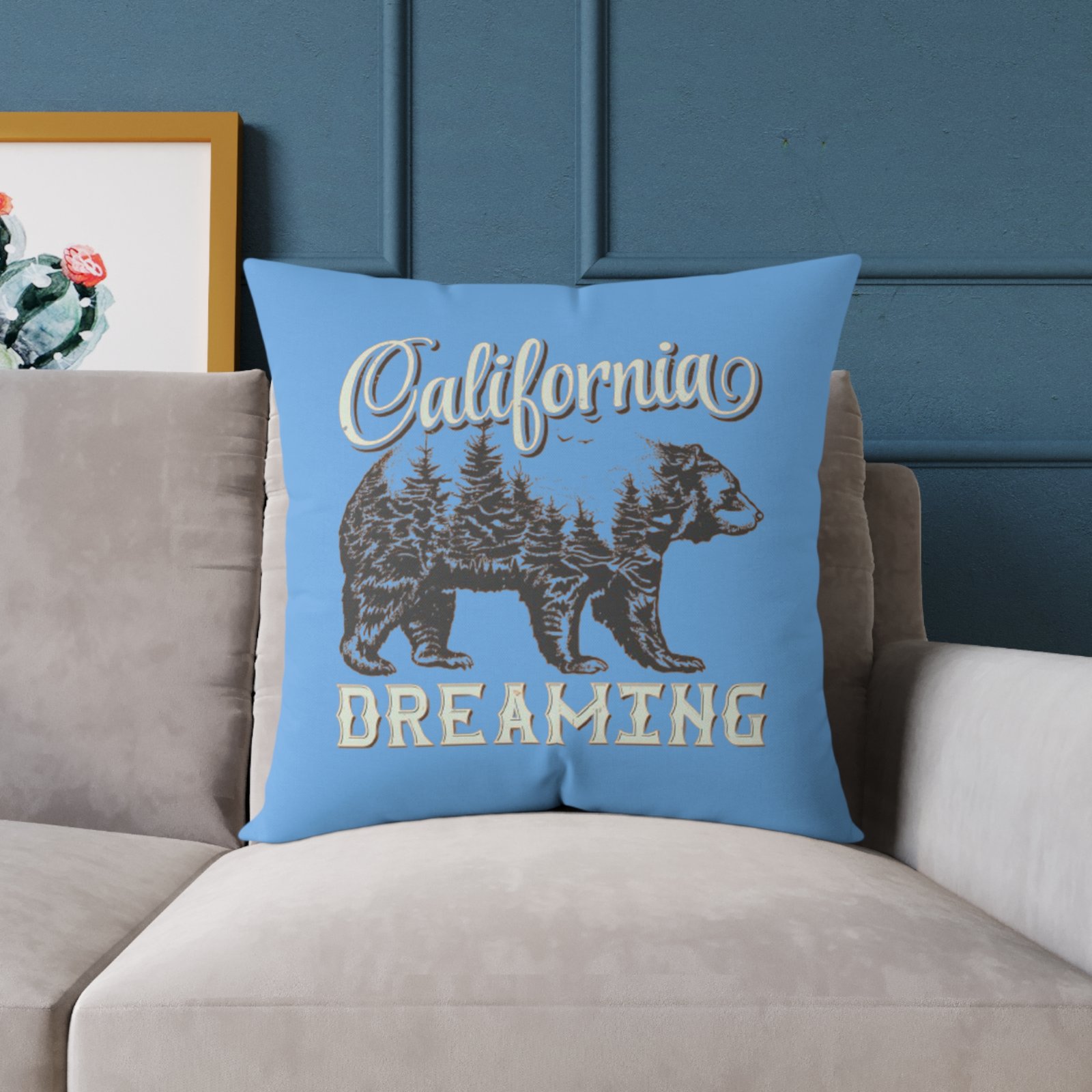 California Dreaming Square Poly Canvas Pillow - Image 15