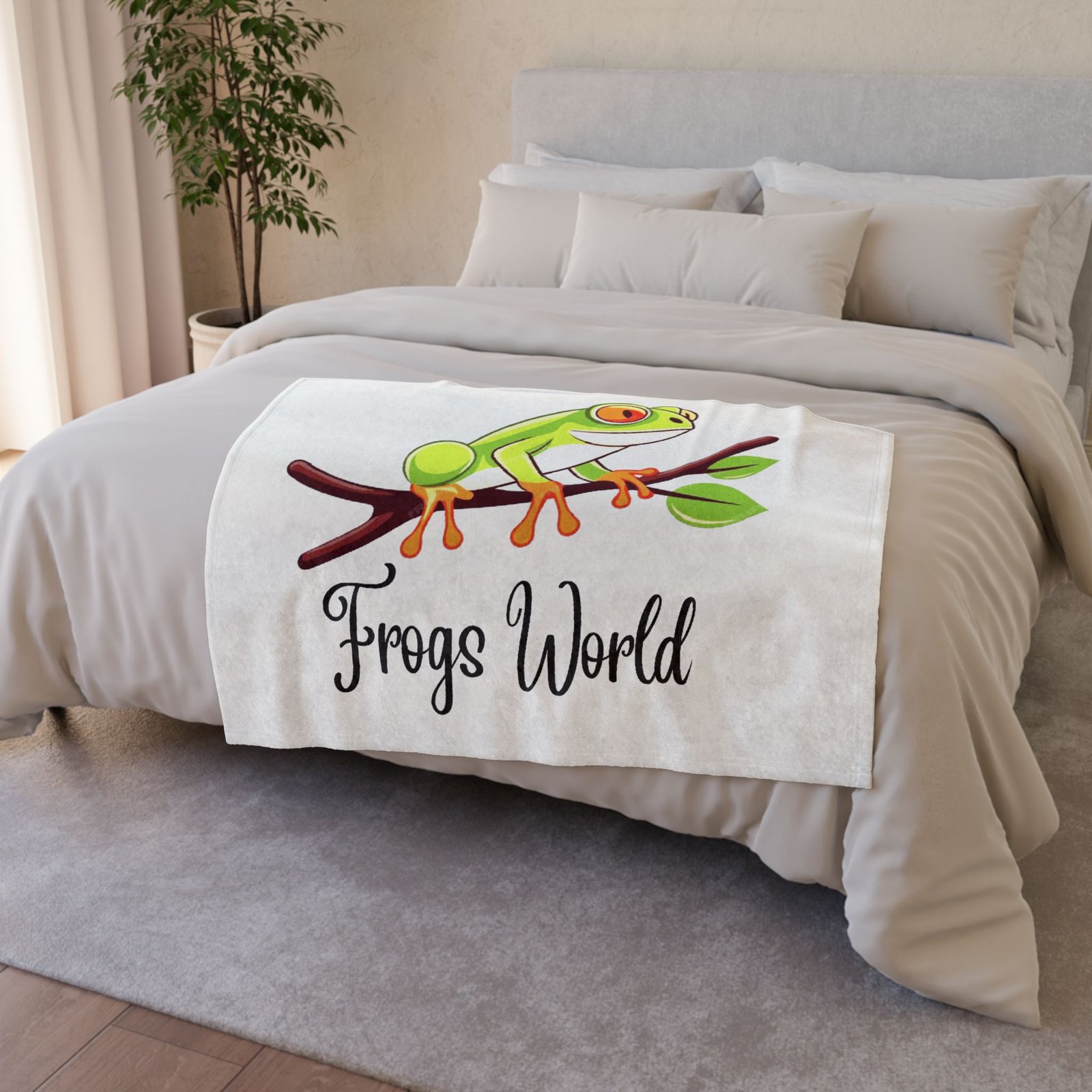 A Frogs kids Blanket gift birthday frog gift easter frog blanket gift xmas frog gift boys birthday gift blanket girls frog gift blanket - Image 4