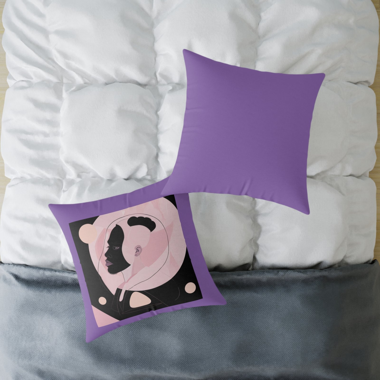 Abstract Square Poly Canvas Pillow - Image 16