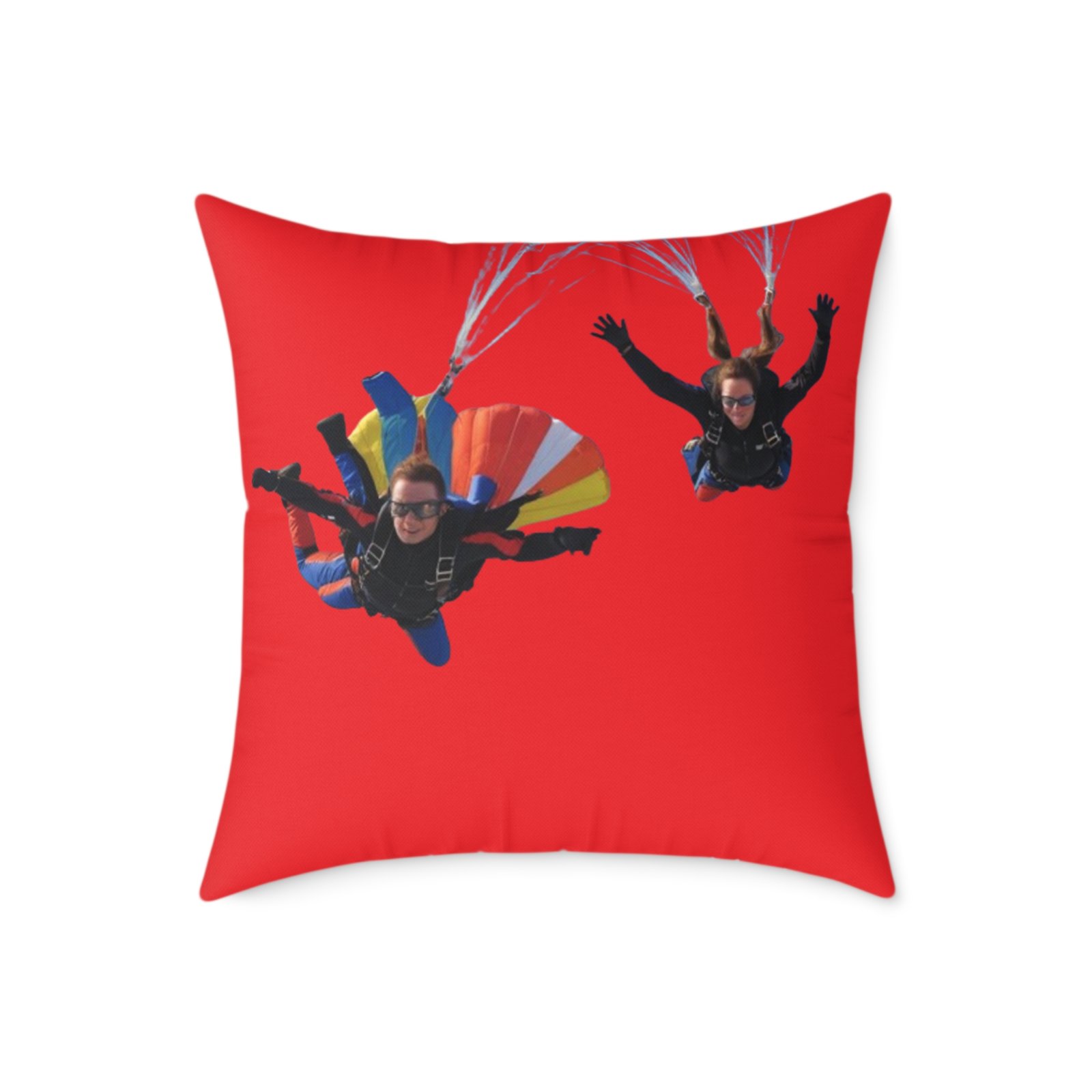 Parachuters Square Poly Canvas Pillow - Image 13