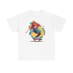 Skateboarder Unisex Heavy Cotton Tee