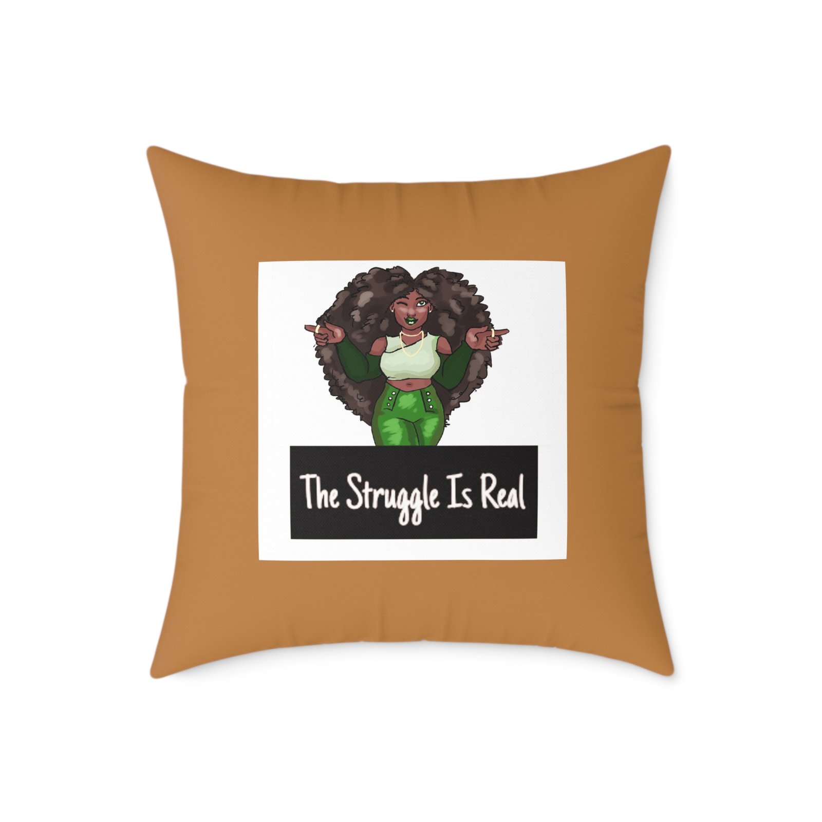 Funny Quote Keeping It Real Poly Canvas Pillow Cushion 08 - Image 13