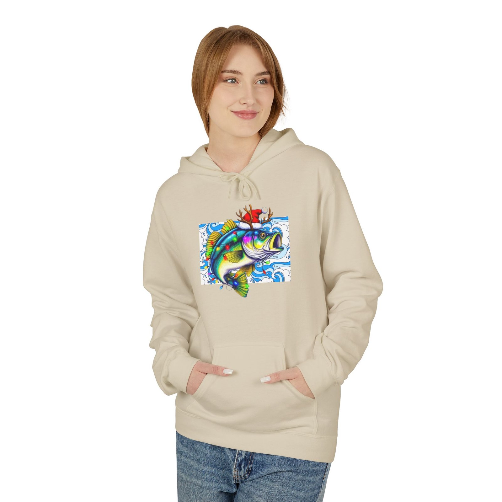 Fishing Adventure Water Sport Fleece Hoodie | Perfect Gift for Anglers, Outdoor Enthusiasts, Fishing Trips, Birthdays, and Summer - Image 15