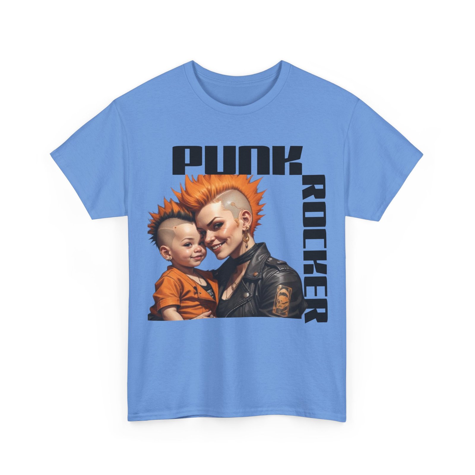 Punk Mother Daughter Father Son Grandparents Grandkids Matching Unisex Heavy Cotton Tee - Image 55