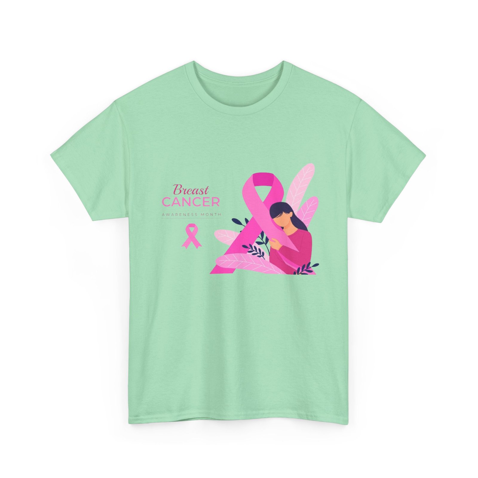 Breast Cancer Awareness Unisex Heavy Cotton Tee - Image 47
