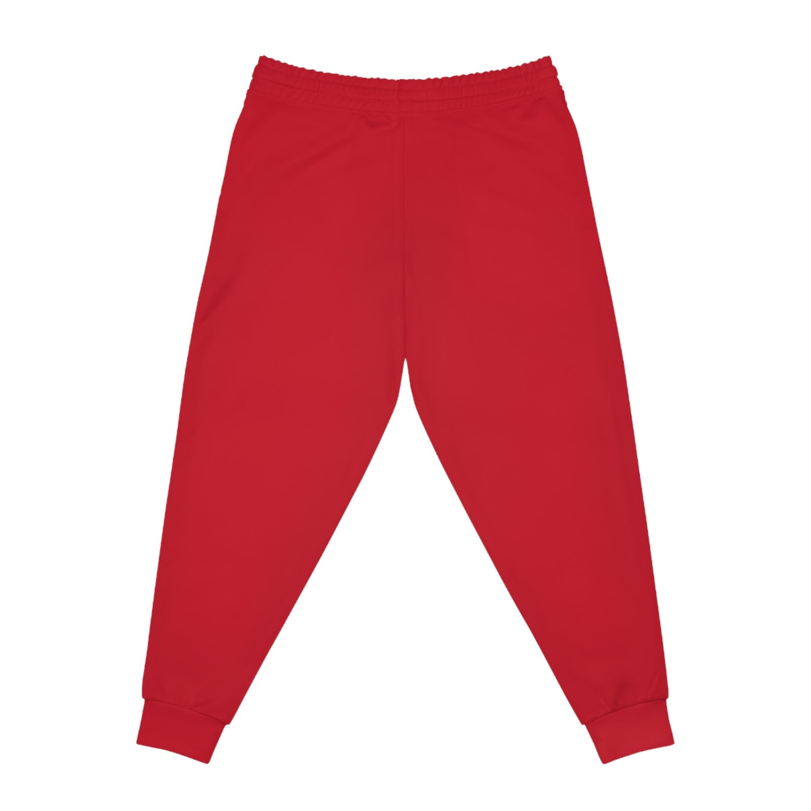 Athletic Joggers with MG Design, Comfortable Jogging Pants, Sportswear Gift, Activewear, Fitness Apparel, Red Joggers - Image 2