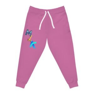 Athletic Joggers with MLK Design, Comfortable Jogging Pants, Sportswear Gift, Activewear, Fitness Apparel, Red Joggers