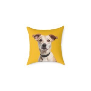 Jack Russell Square Poly Canvas Pillow