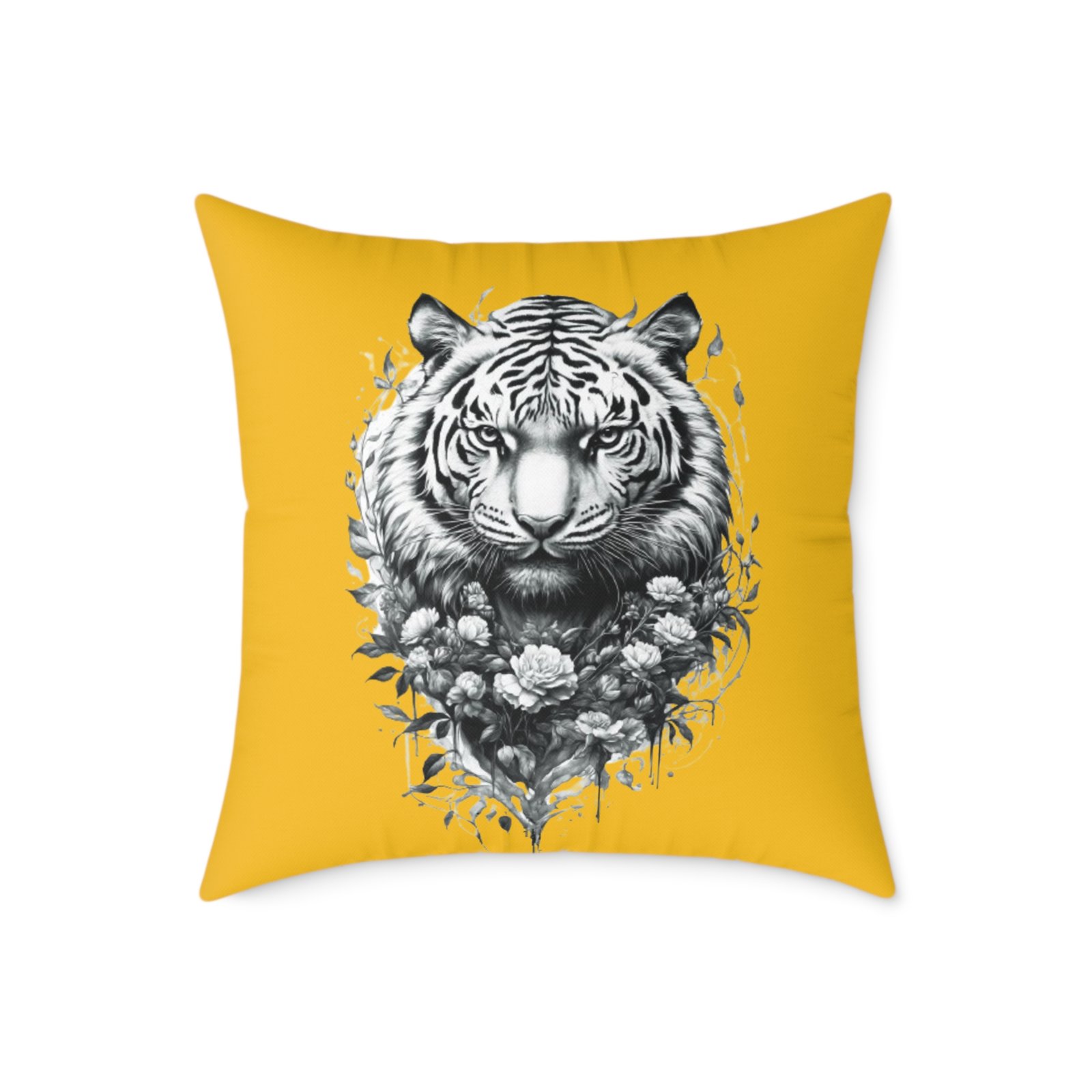 Tiger Square Poly Canvas Pillow - Image 13
