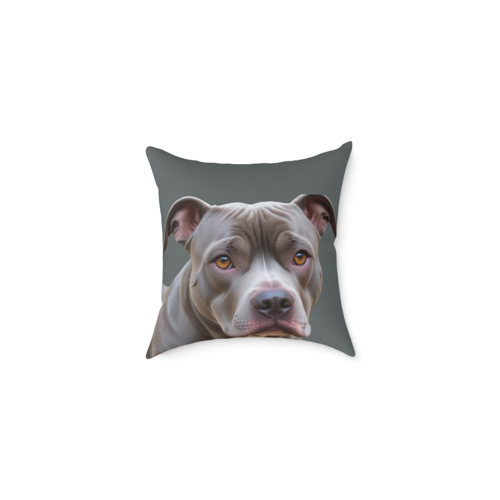 Staffordshire Bull Terrier Square Poly Canvas Pillow