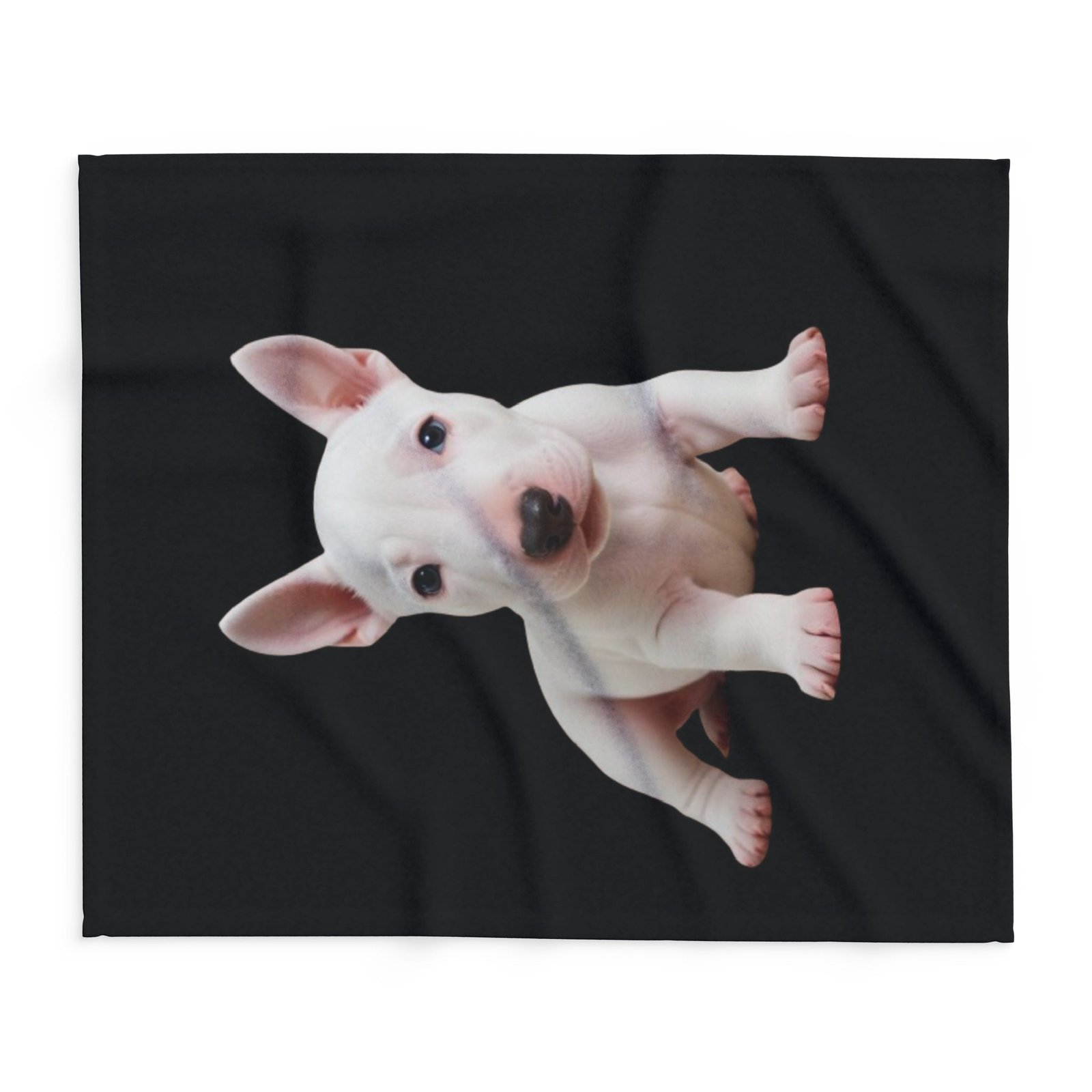 English Bull Terrier Puppy Arctic Fleece Blanket 08 - Image 6