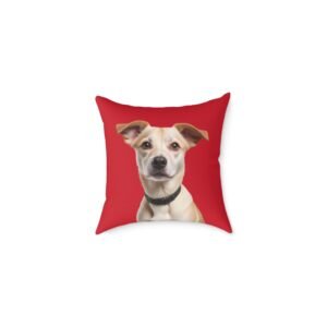Jack Russell Square Poly Canvas Pillow