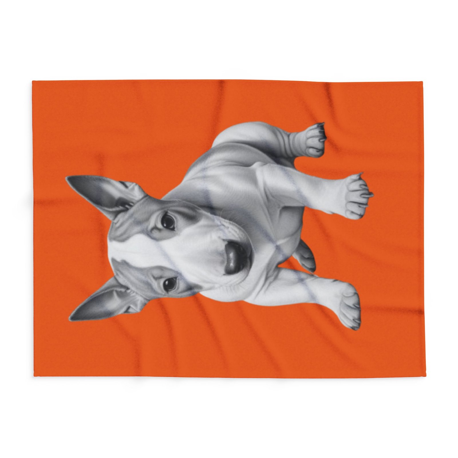 English Bull Terrier Puppy Arctic Fleece Blanket 62 - Image 10