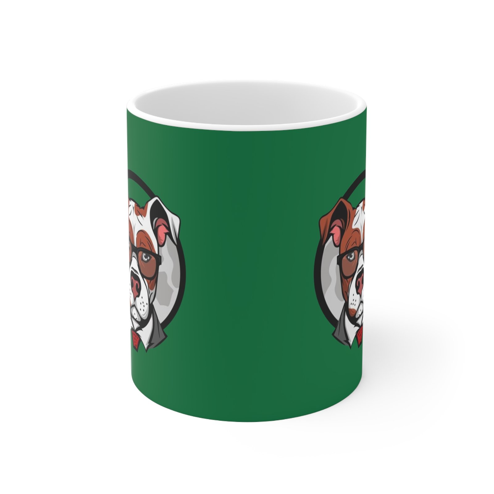 Bull Terrior Ceramic Coffee Cups, 11oz, 15oz