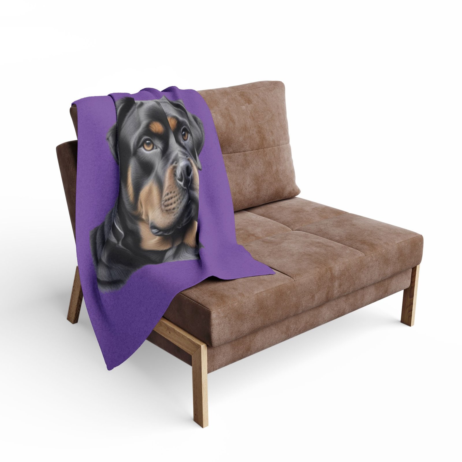 08 Rottweiller Puppy Arctic Fleece Blanket - Image 4