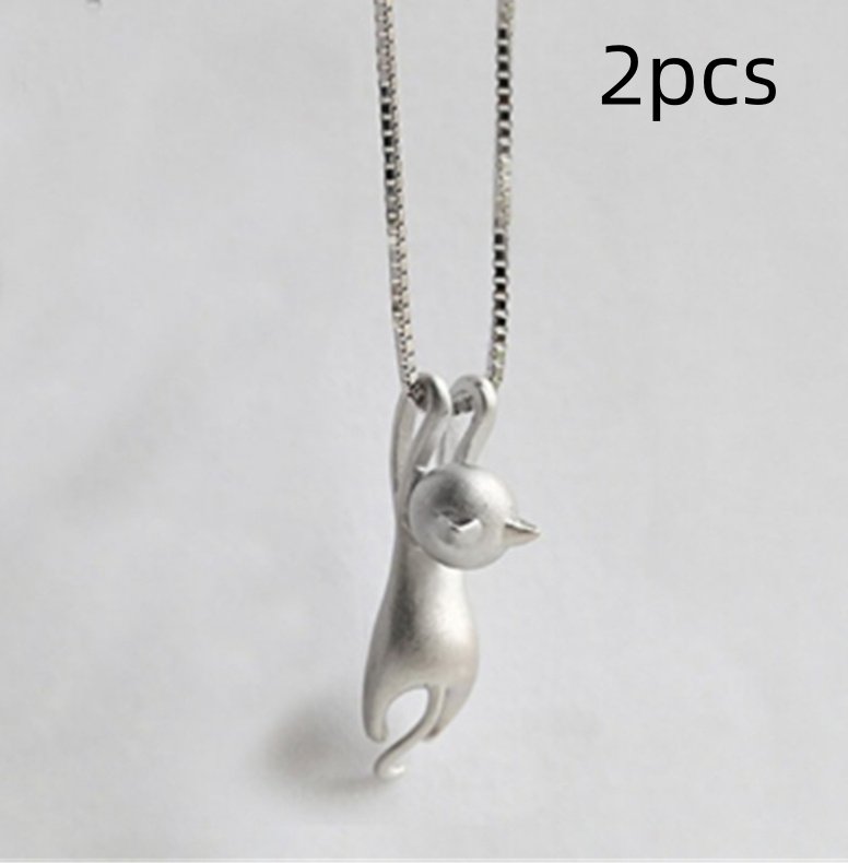 Short Wild Clavicle Chain Cat Pendant Necklace For Women Girls Cute Fashion Simple Gifts Fashion Jewelry - Image 8