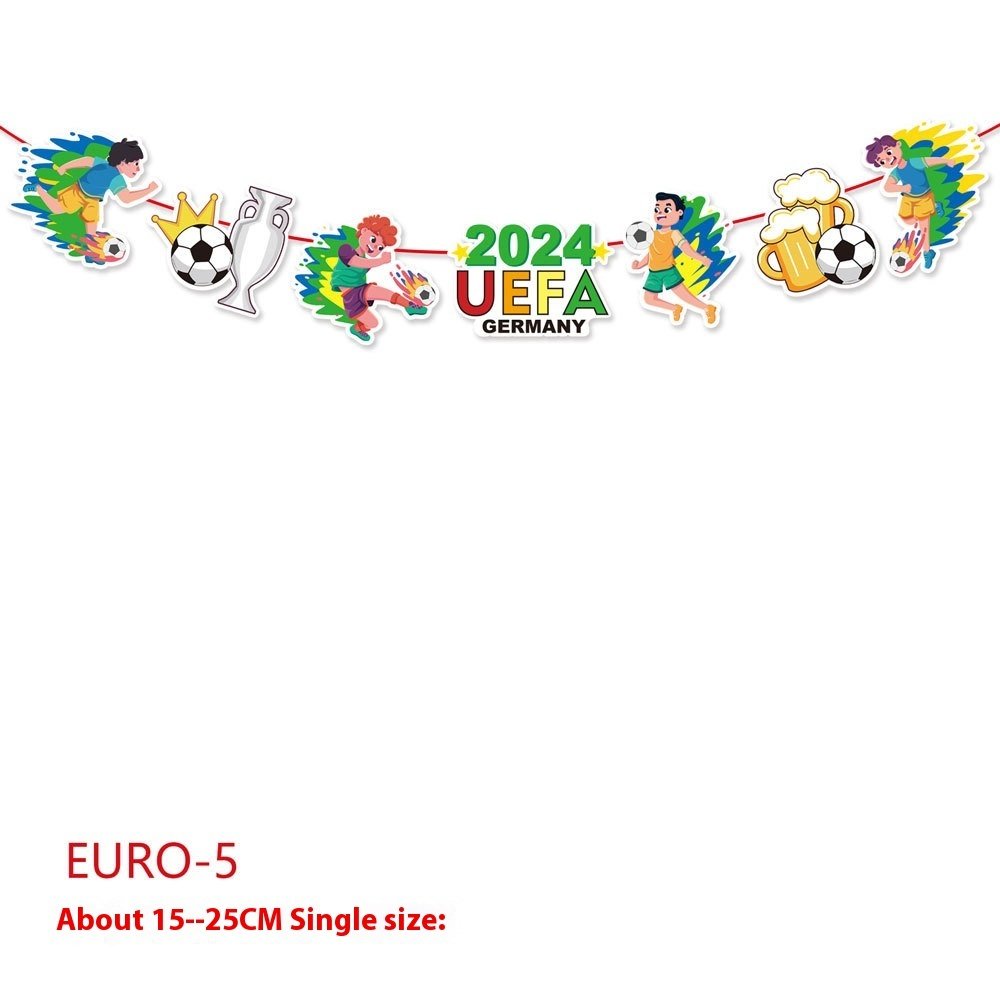 2024 European Cup Football Hanging Flag Club Football Party Decoration String Flags - Image 10