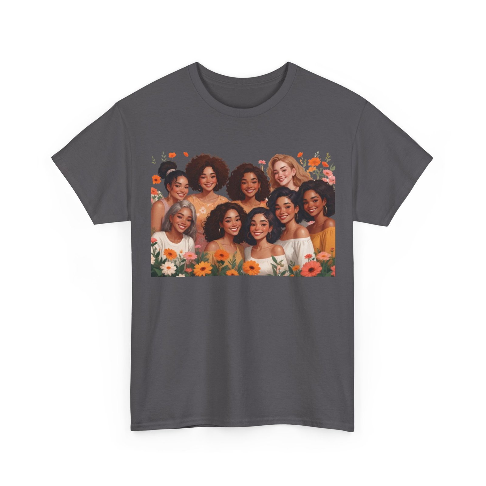 Among The Flowers Unisex Heavy Cotton Tee - Image 47