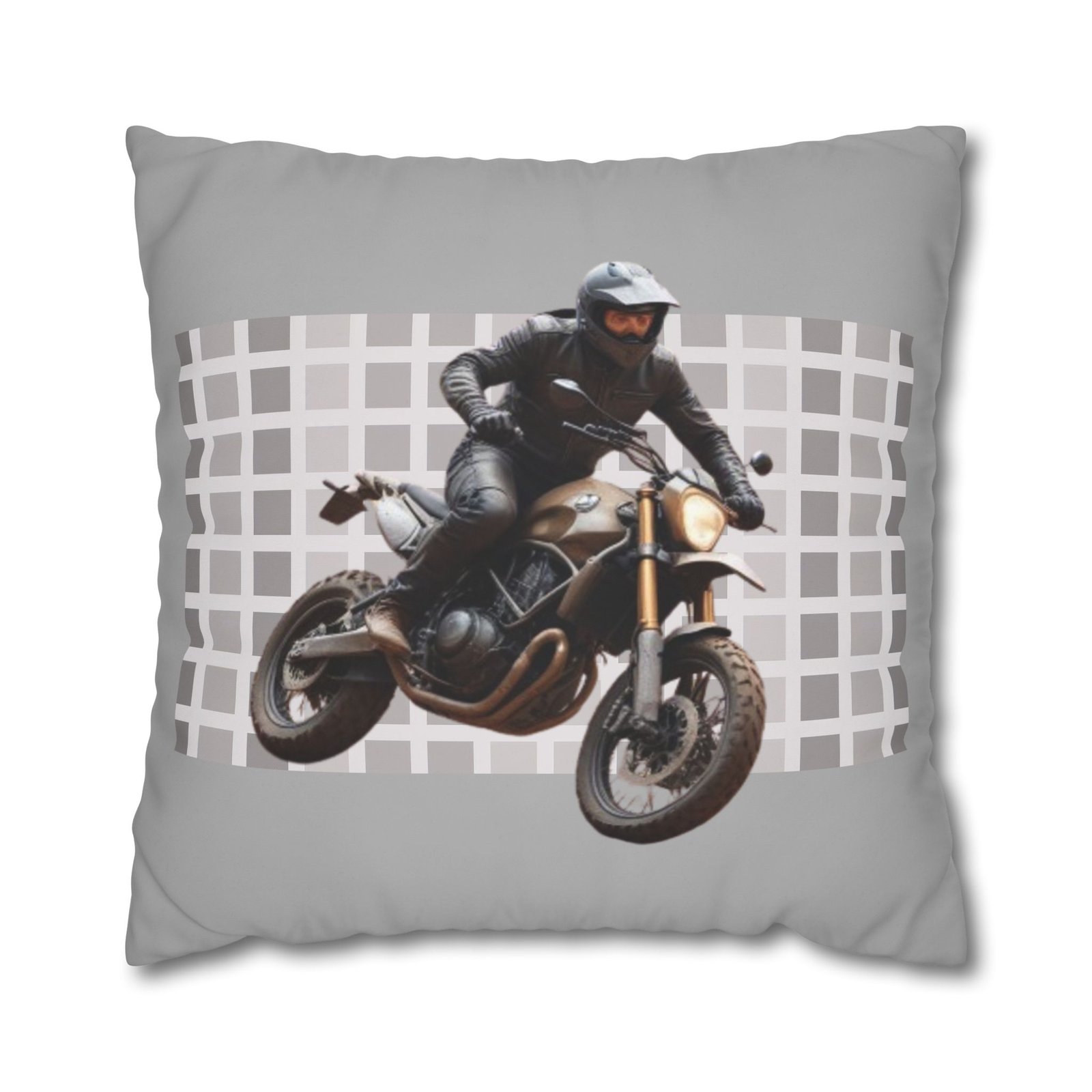 Scrambling Bikes Square Poly Canvas Pillowcase - Image 17
