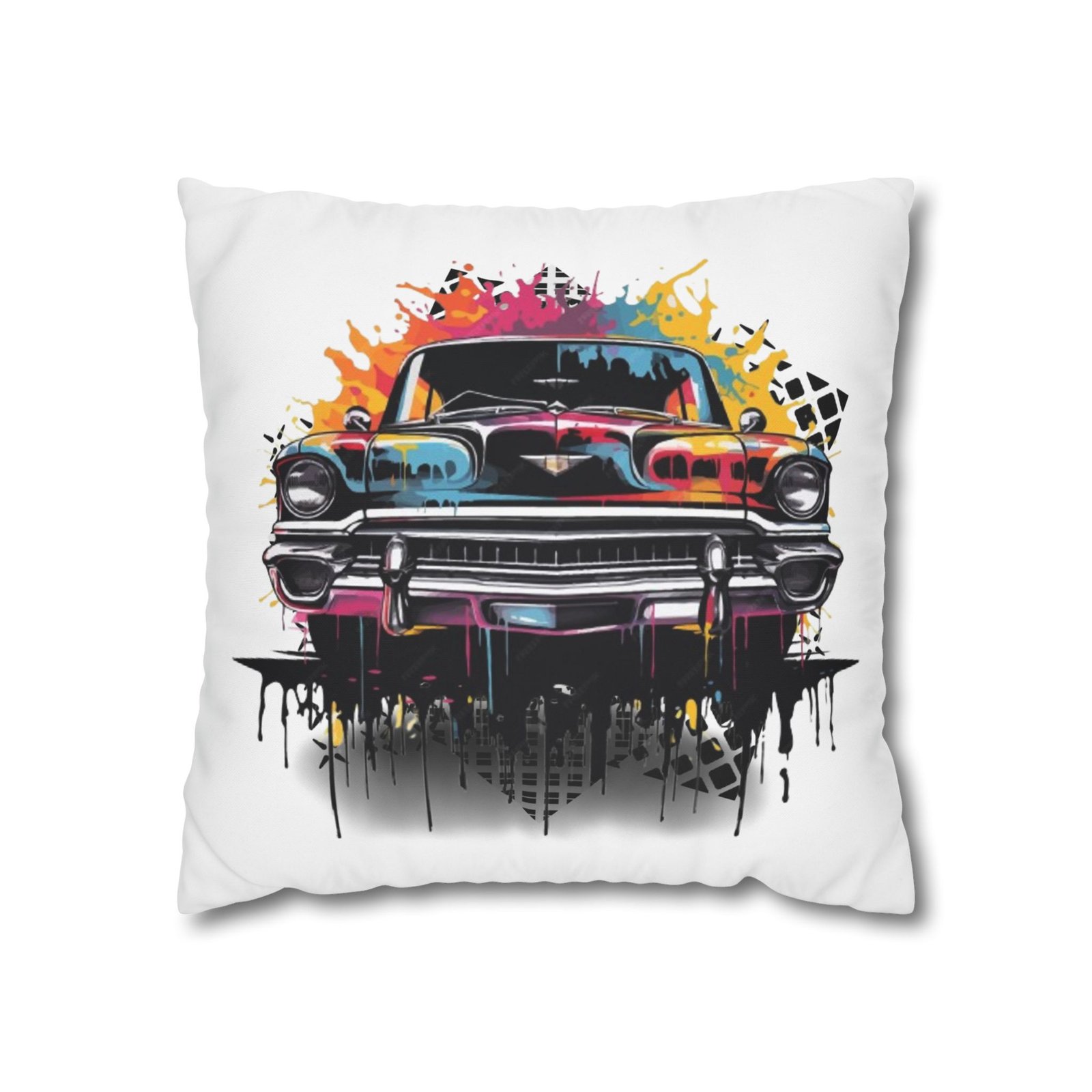Gangster Square Poly Canvas Pillowcase - Image 5