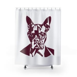 Boxer Dog Lover Funny Shower Curtain | Cozy Pet Decor, Dog Lover Gift, Rustic Bathroom Accessory, Home Decoration