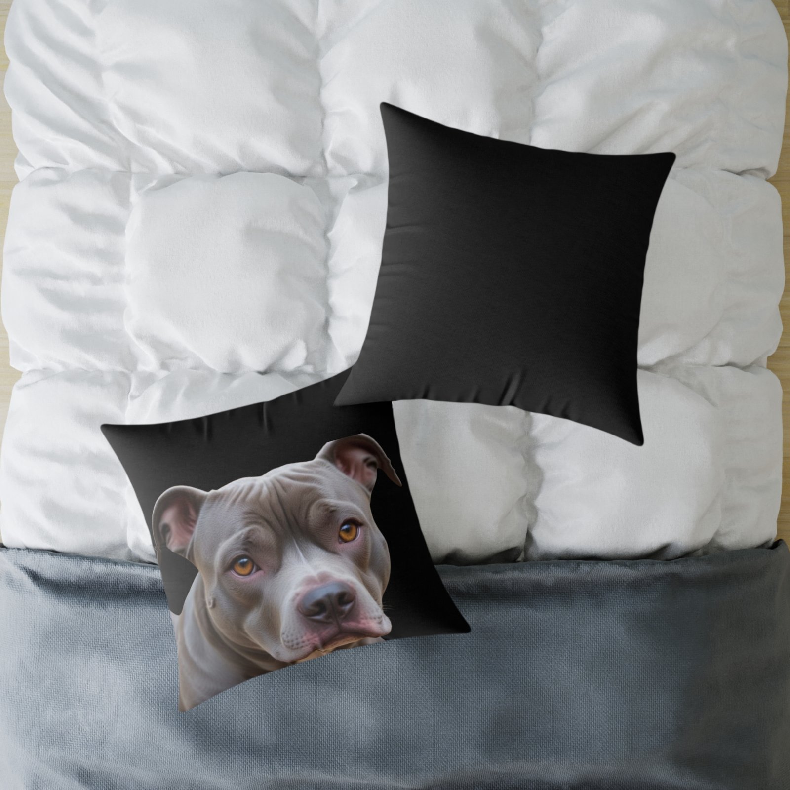 Staffordshire Bull Terrier Square Poly Canvas Pillow - Image 16