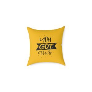 Positivity Self Help Square Poly Canvas Pillow