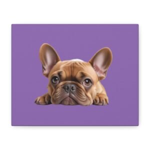 French Bull Dog Canvas Art - 1.25" Stretched Matte Print for Pet Lovers