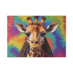 Reggae Rasta Glass Cutting Board - Unique Kitchen Decor, Perfect Gift for Chefs, Home Cooks, and Housewarmings, Ideal for Birthdays or Holidays