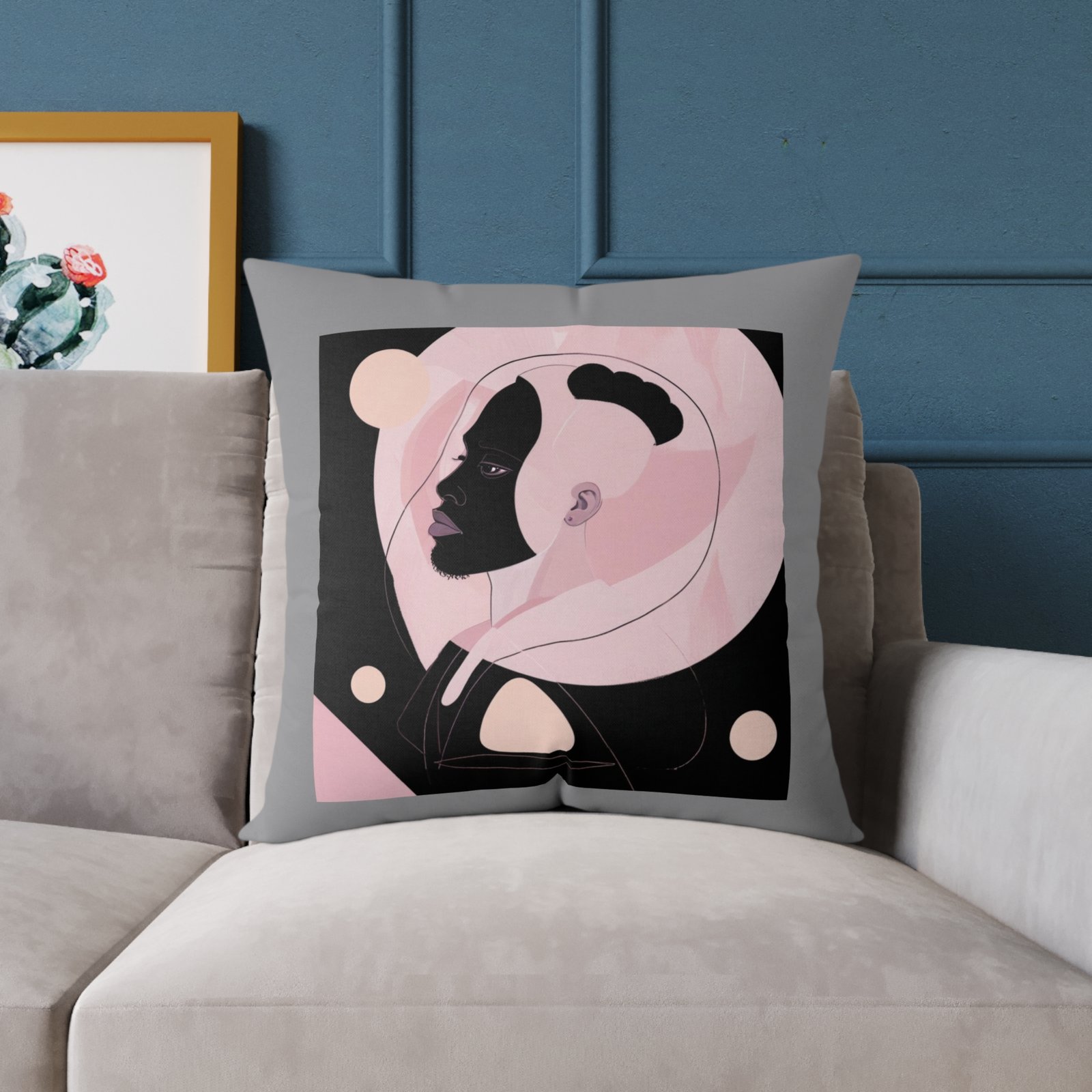 Abstract Square Poly Canvas Pillow - Image 15