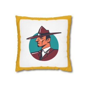 Gangster Square Poly Canvas Pillowcase