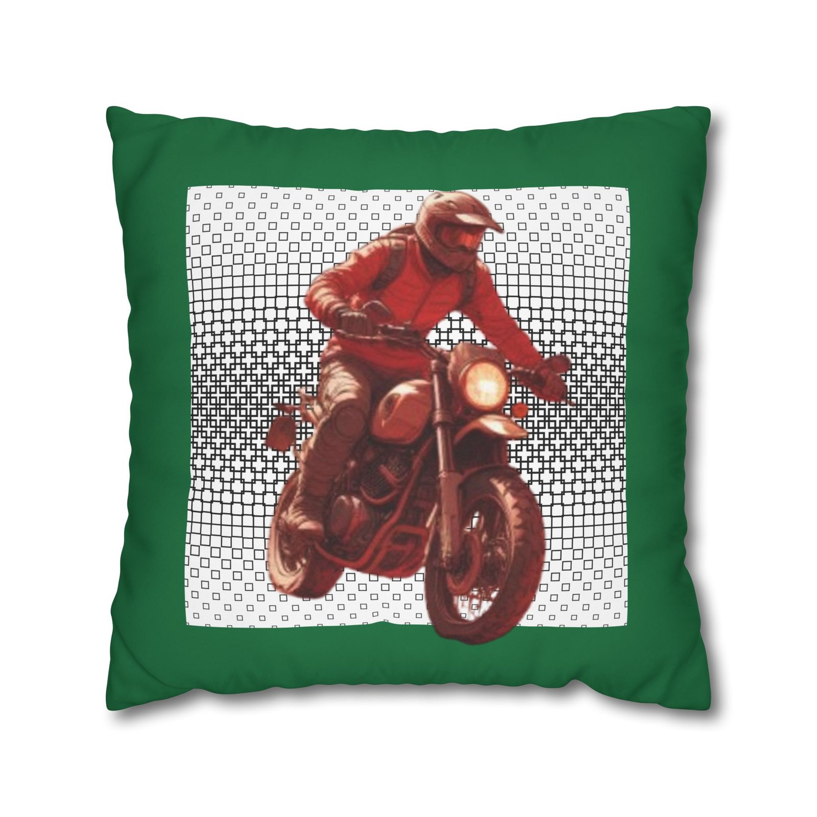 Scrambling Bikes Square Poly Canvas Pillowcase - Image 13