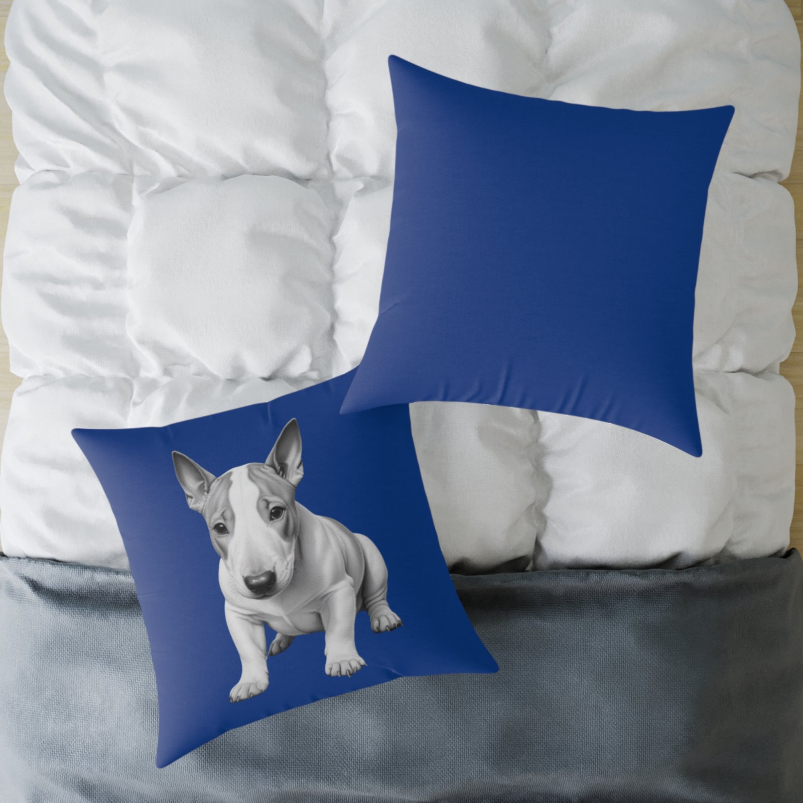 English Bull Terrier Square Poly Canvas Pillow - Image 20