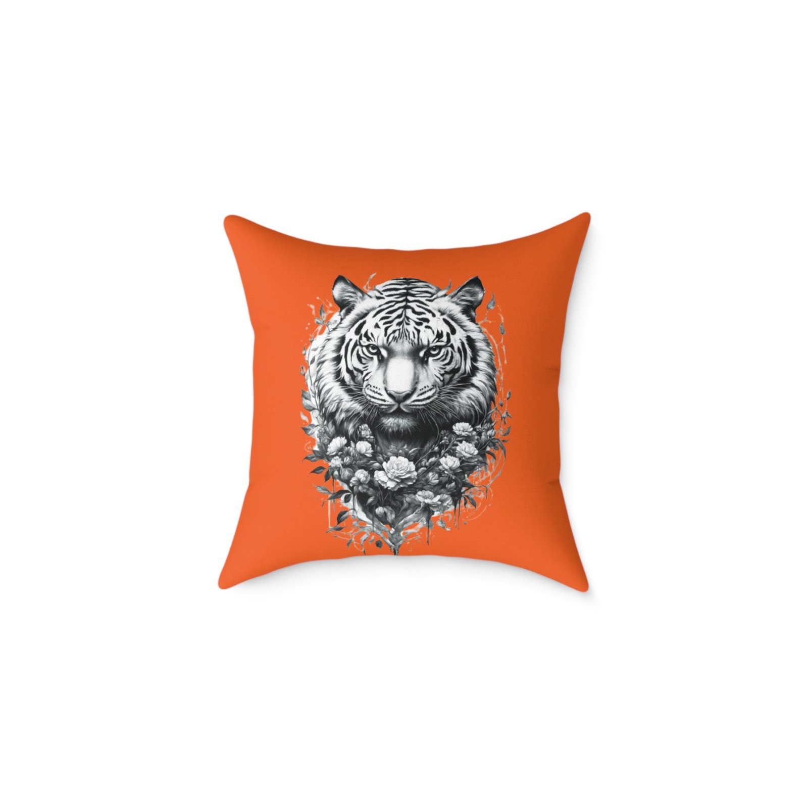Tiger Square Poly Canvas Pillow - Image 5