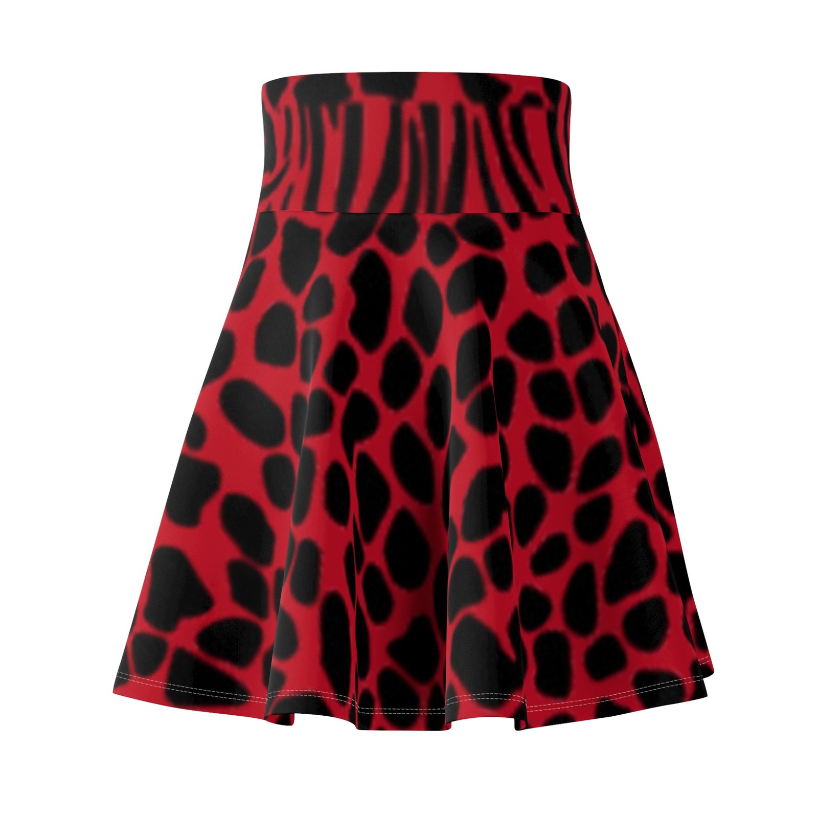 Print Women's Skater Skirt - Boho Chic Style for Spring & Summer - Image 2