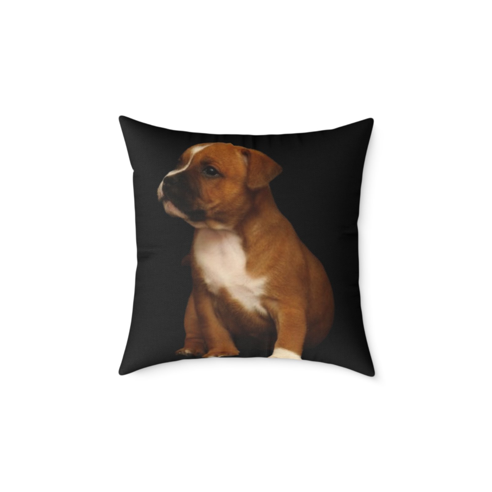 Staffordshire Bull Terrier Square Poly Canvas Pillow - Image 9
