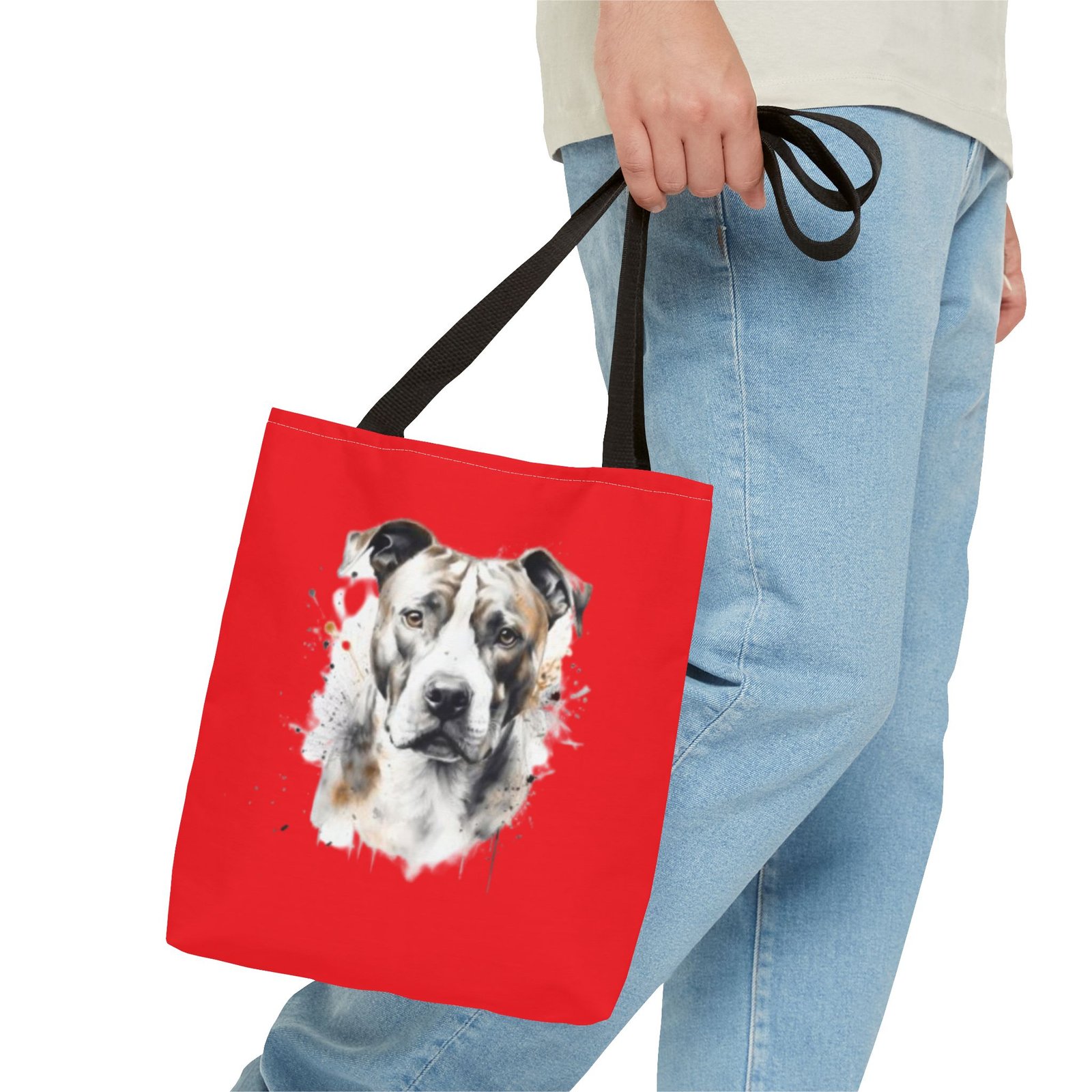 Bull Terrier Dog Tote Bag - Stylish Dog Lover's Accessory - Image 3