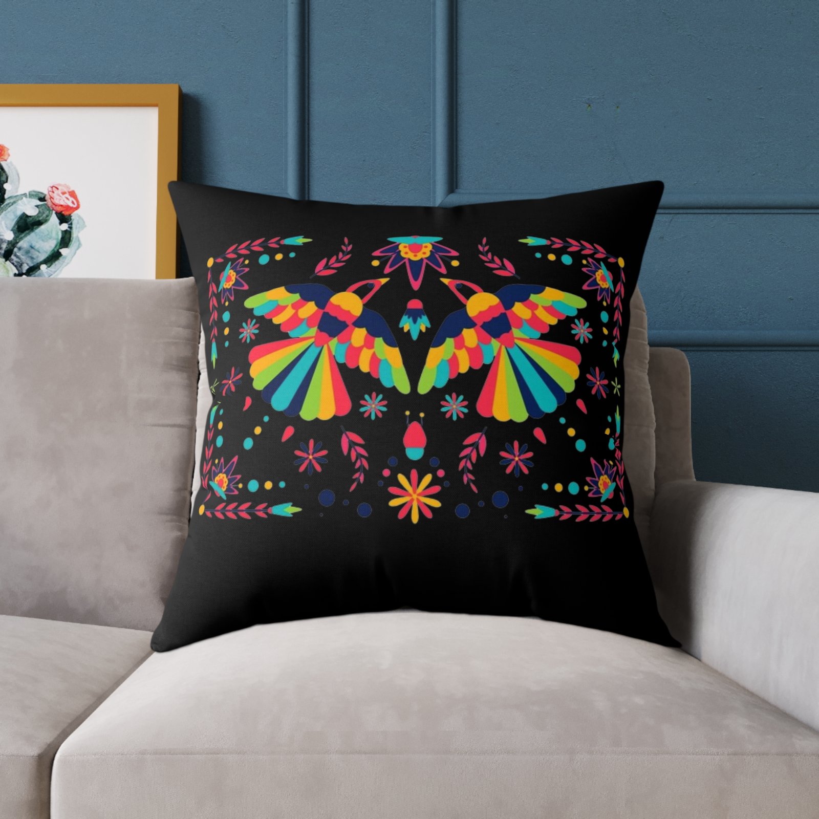 Mexico Square Poly Canvas Pillow - Image 19