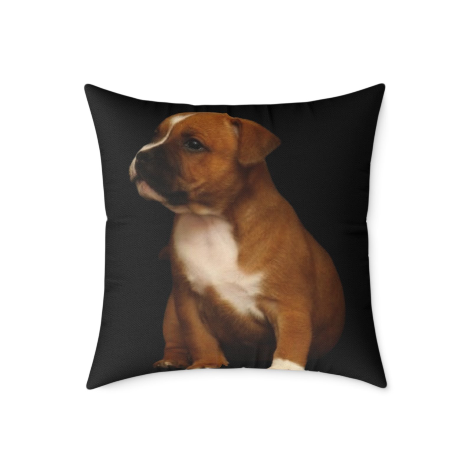 Staffordshire Bull Terrier Square Poly Canvas Pillow - Image 13